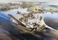 Spitfire XIVs of No 41 Squadron R.A.F. flown by Flight Lieutenant Peter Cowell and Flying Officer Wally Jallands intercept Focke-Wulf 190D-9s of 15/JG 51 Mölders flown by Fahnenjunker-Oberfeldwebel Heinz Marquardt and Feldwebel Heinz Radlauer. Schwe......