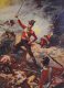  Lieutenant Colin Campbell of the 9th Regiment leading the forlorn hope
during the Siege of San Sebastian. He was wounded twice during the
assault, however this did not halt his military career as he would
go on to command the 98th Regiment of Foot during the First Opium
War, the Highland Brigade at the Battle of Alma and the 93rd
Sutherland Highlanders at the battle of Balaclava, among others.
Taken from the original book plates published in 1909. 