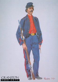 UN230. 44th New York Volunteers Private (Ellsworth Avengers) 1861 by Richard Knotal. <p>Copyright Anne S K Brown Collection.<b><p> Open edition print. <p> Image size 12 inches x 8 inches (31cm x 20cm) UN230. 44th New York Volunteers Private (Ellsworth Avengers) 1861 by Richard Knotal. <p>Copyright Anne S K Brown Collection.<b><p> Open edition print. <p> Image size 12 inches x 8 inches (31cm x 20cm)
