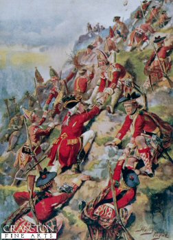 Scaling the Heights of Abraham, Battle of Quebec by Harry Payne. (PC)